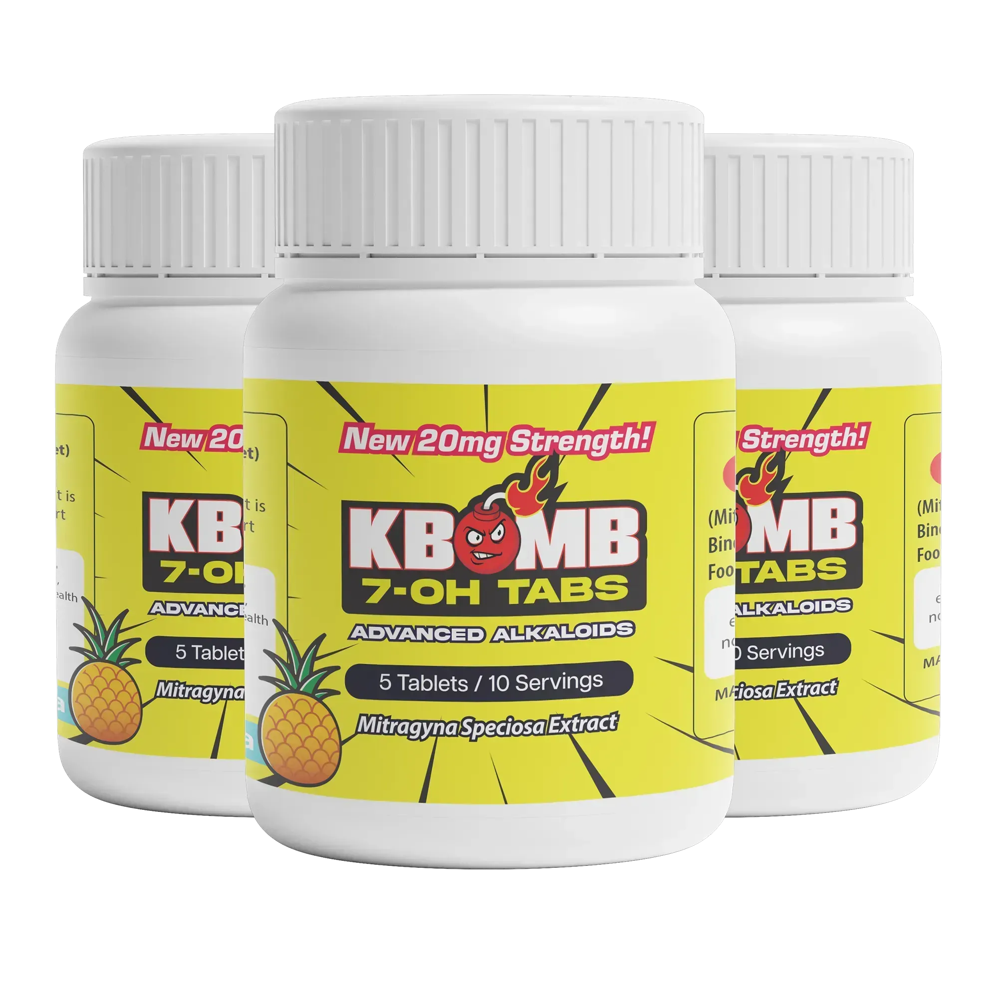 7-OH Kratom Tablets (20mg) - KBomb Kratom