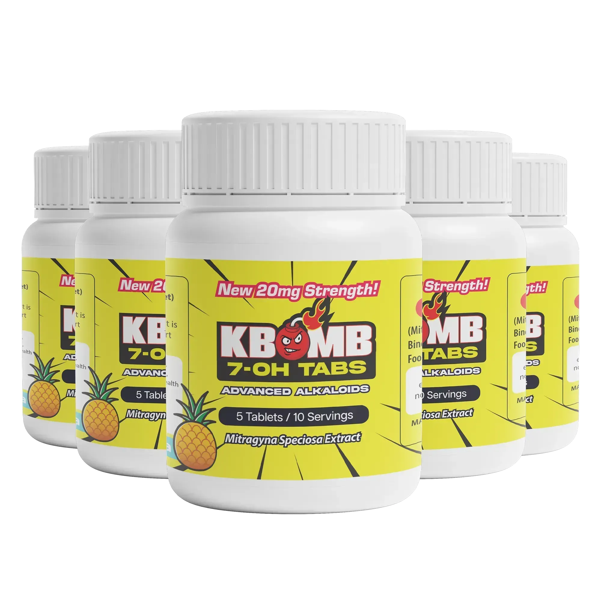 7-OH Kratom Tablets (20mg) - KBomb Kratom