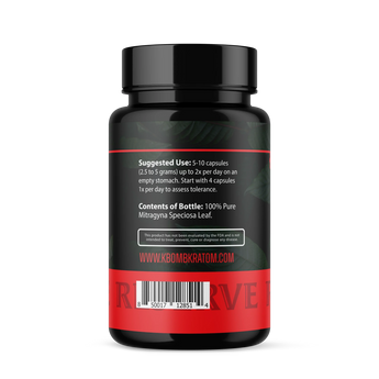 KBomb Silky Red Sumatra capsules blend for calming and mood elevation
