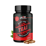 Velvet Red Thai Kratom capsules blend for relaxation and mood uplift
