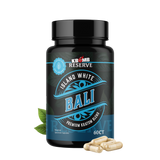 Island White Bali Kratom Capsules for balanced energy and mental clarity with White Ivory Horn blend