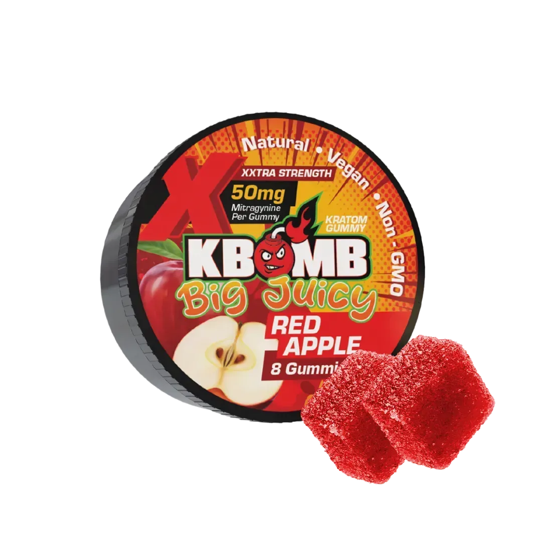 Big Juicy - 50MG Kratom Extract Gummies - KBomb Kratom