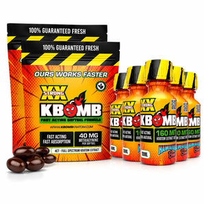 Supreme Bliss kratom bundle with extract softgels and liquid shots