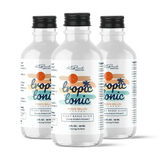 Bottle of Tropic Tonic Kava Kratom drink promoting relaxation and well-being