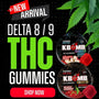 THC Gummies - Premium Delta 8 & Delta 9 Gummies - KBomb Kratom