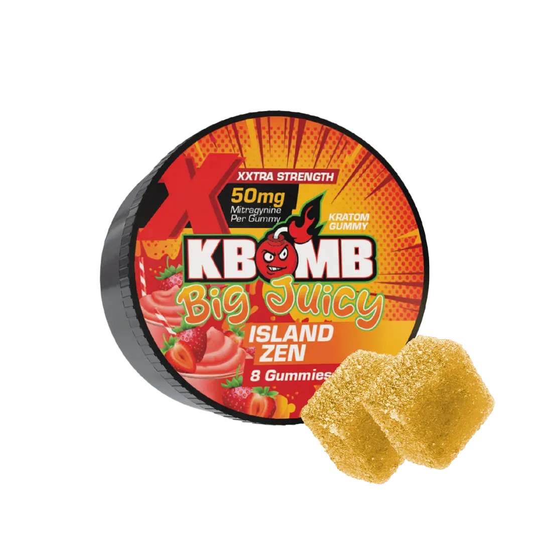 Big Juicy - 50MG Kratom Extract Gummies - KBomb Kratom