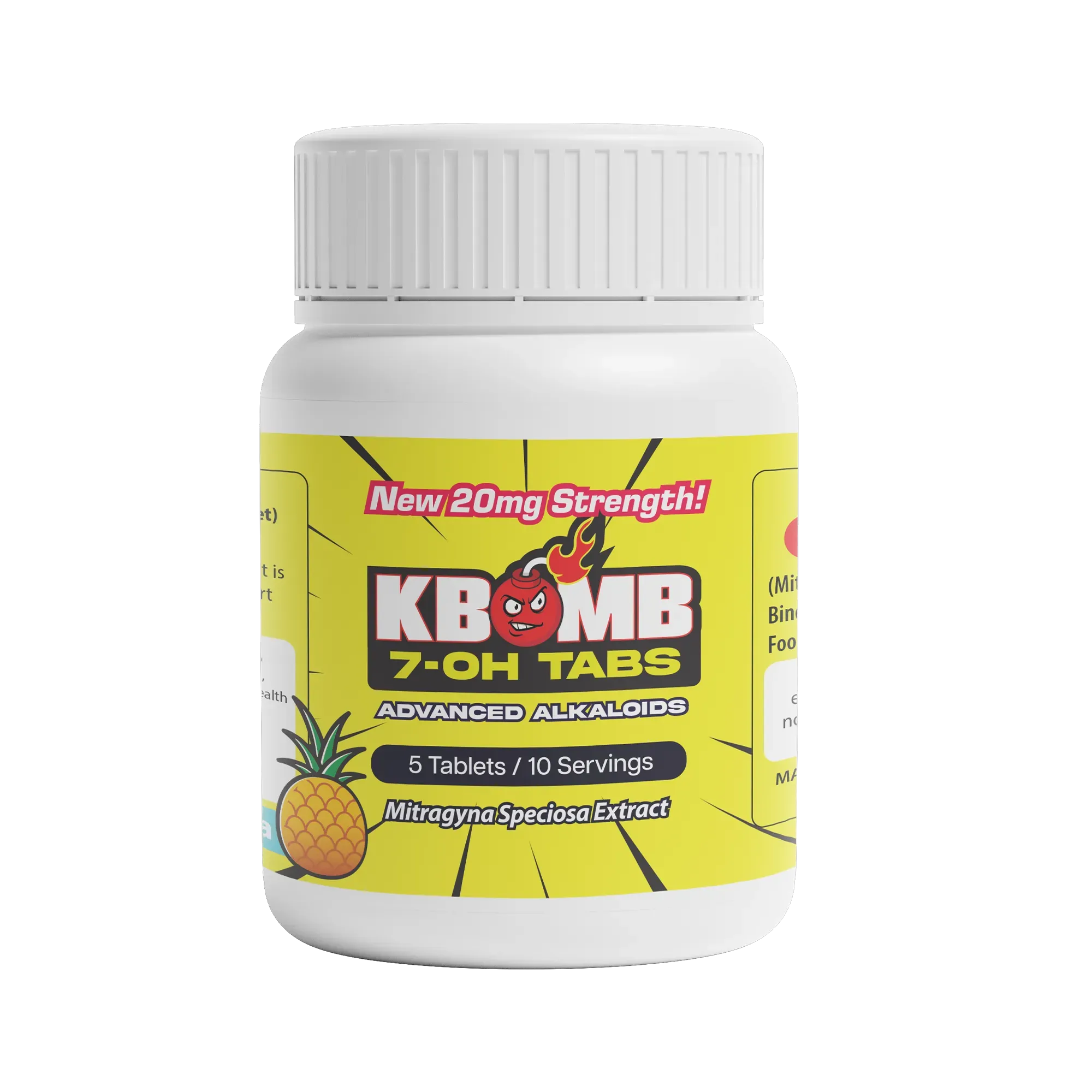 7-OH Kratom Tablets (20mg) - KBomb Kratom