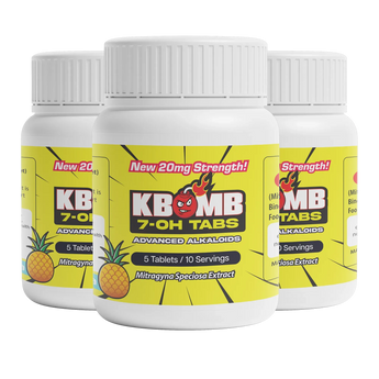 7-OH Kratom Tablets (20mg) - KBomb Kratom