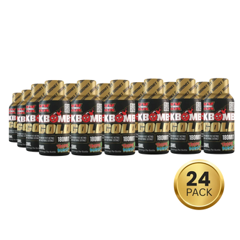 180mg Kratom Liquid Gold Shot bottle with tropical flavor and potent mitragynine extract