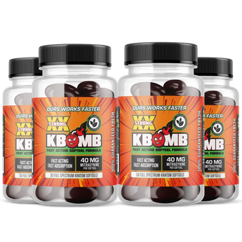 Bottle of 40mg Kratom Extract Softgels with 30-count capsules and natural ingredients