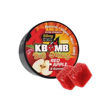 Big Juicy - 50MG Kratom Extract Gummies - KBomb Kratom