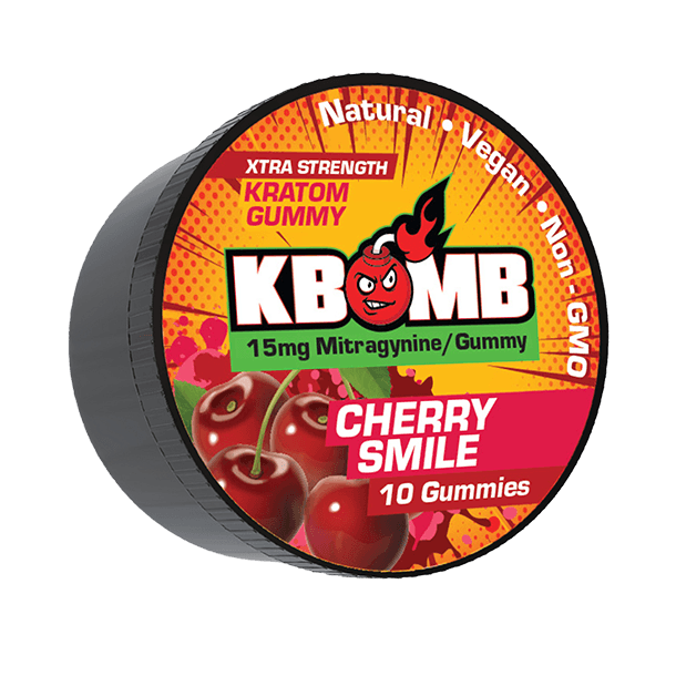 Cherry Smile Kratom Gummies - KBomb Kratom