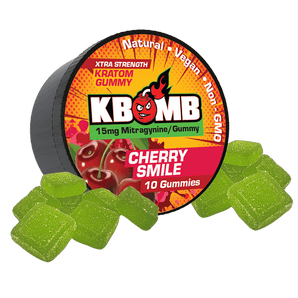 Cherry Smile Kratom Gummies - KBomb Kratom