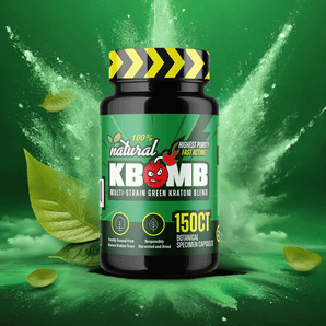 Green Multi-Strain 500mg Kratom Capsules - KBomb Kratom