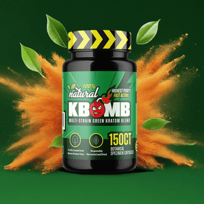 Green Multi-Strain Kratom Blend Capsules (500mg) - KBomb Kratom