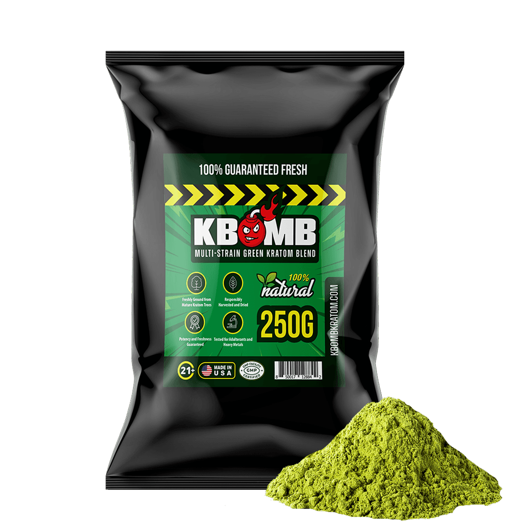 green-multi-strain-kratom-powder-blend-kbomb-kratom-1 - KBomb Kratom