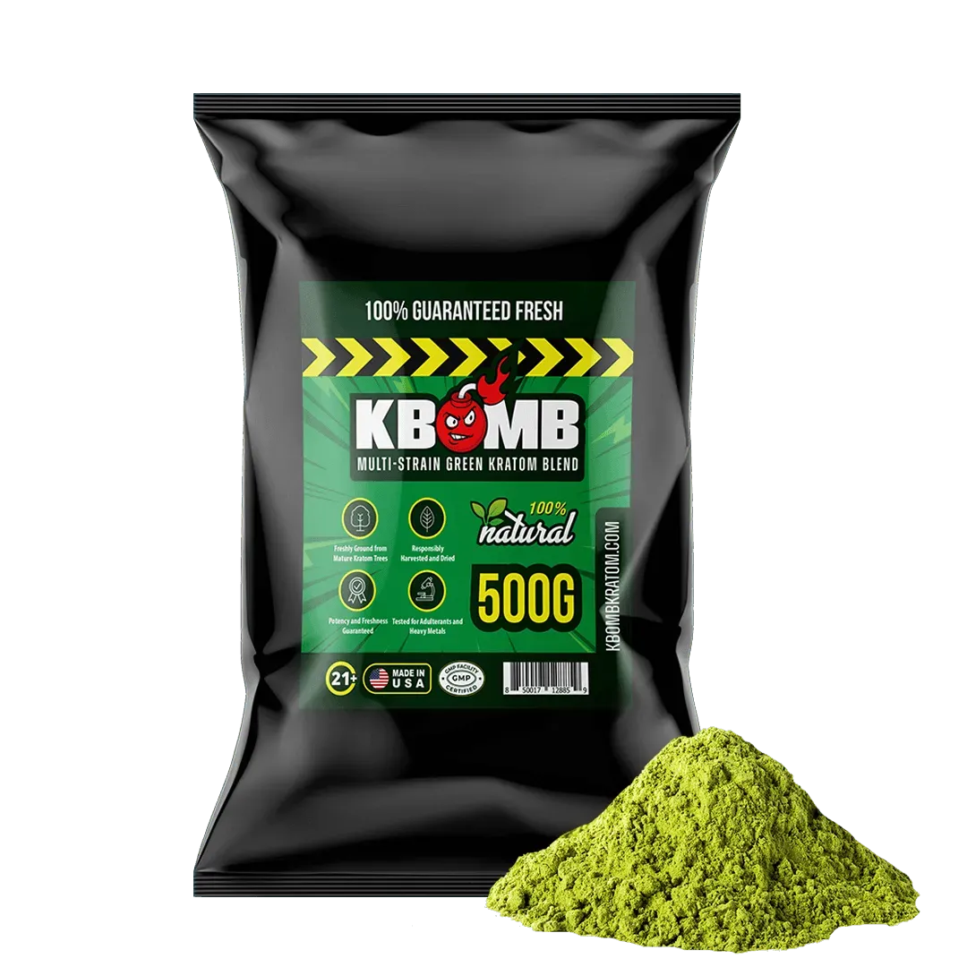 green-multi-strain-kratom-powder-blend-kbomb-kratom-2 - KBomb Kratom