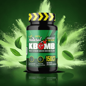 Green Vein Multi-Strain Kratom Capsules - KBomb Kratom