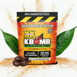 KBomb Intense 40mg Liquid Kratom Extract Capsules - KBomb Kratom