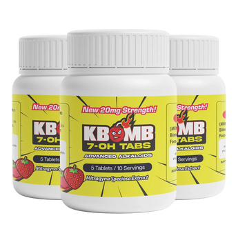 7-OH Kratom Tablets (20mg) - KBomb Kratom