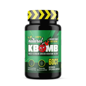 Multi-Strain Green Kratom Capsules - KBomb Kratom