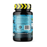 Multi-Strain White Kratom capsules in a bottle, promoting focus and balanced energy benefits