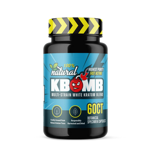 Multi-Strain White Kratom Capsules - KBomb Kratom