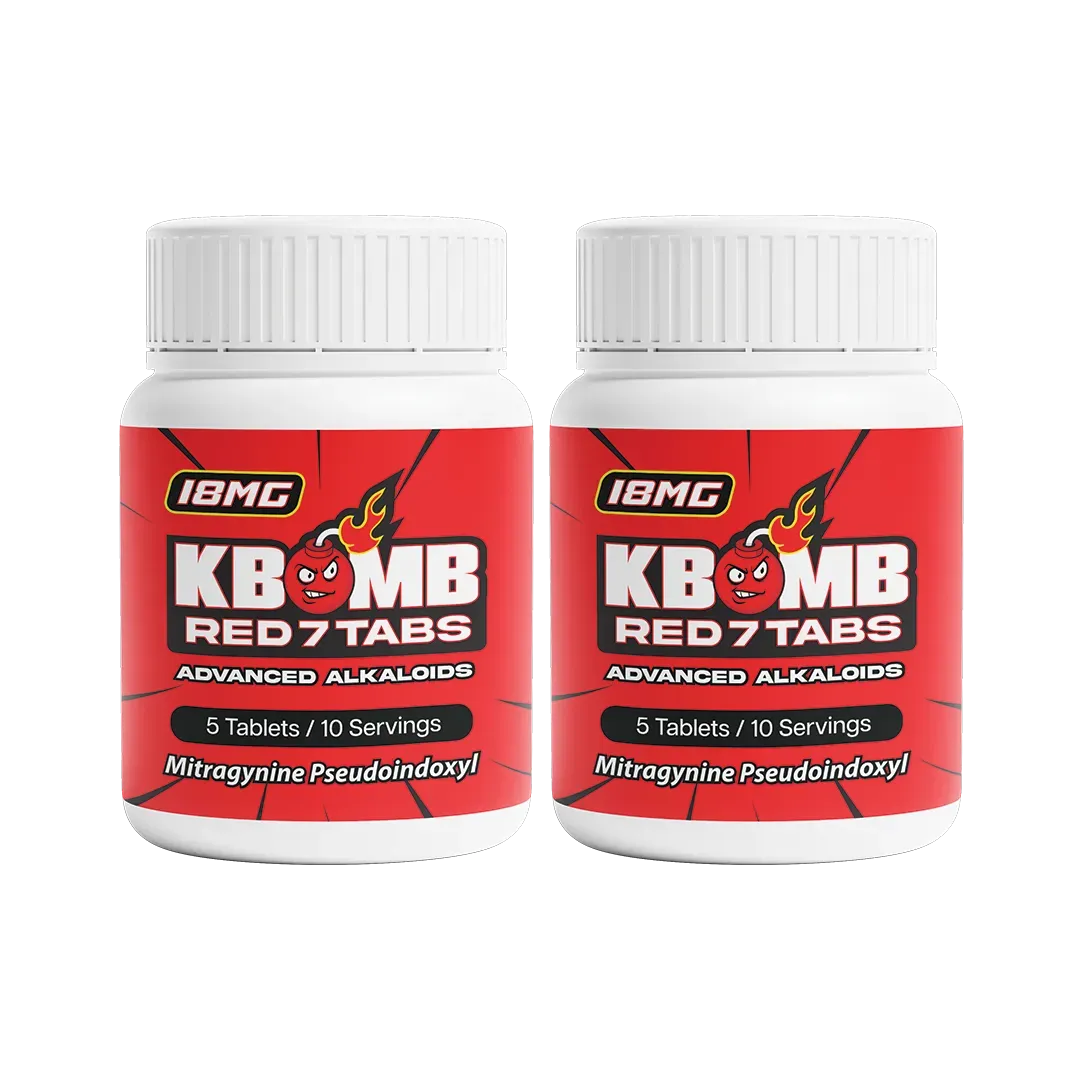 RED 7 Kratom Tablets - KBomb Kratom