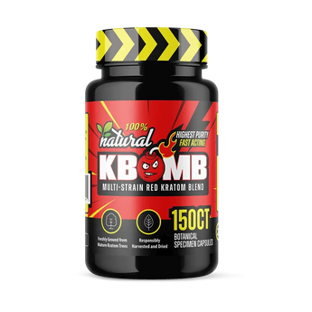 Red Multi-Strain 500mg Kratom Capsules - KBomb Kratom