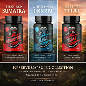 White Ivory Horn Kratom Capsules Blend