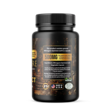 Trainwreck (Dragon Fire) Kratom capsules blend of red, green, and white strains for energy and focus