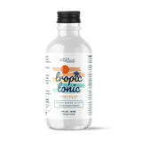 Bottle of Tropic Tonic Kava Kratom natural relaxation drink promoting calmness and well-being