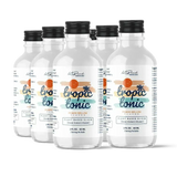 Tropic Tonic Kava Kratom beverage bottle promoting relaxation and cognitive enhancement