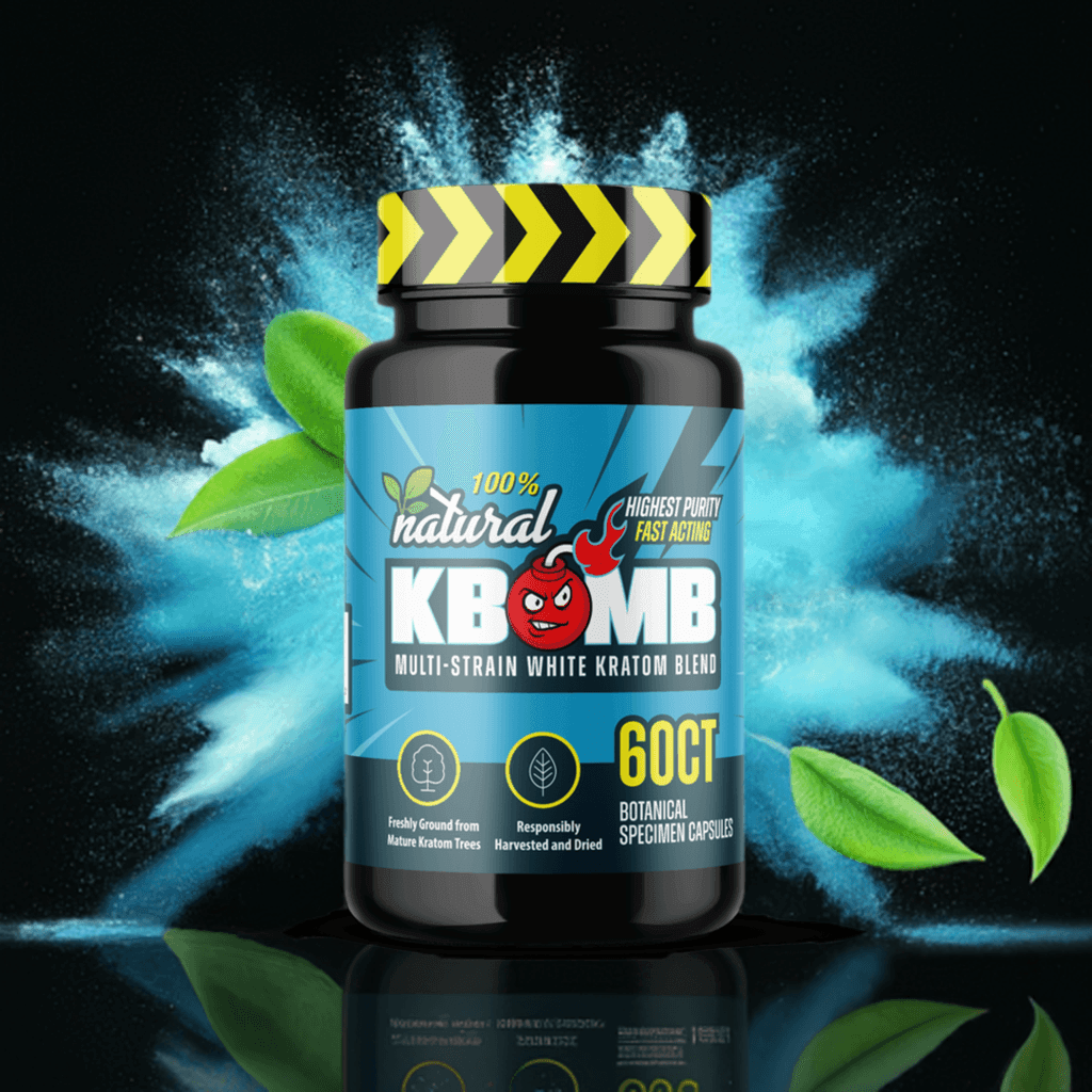 White Vein Multi-Strain Kratom Capsules - KBomb Kratom