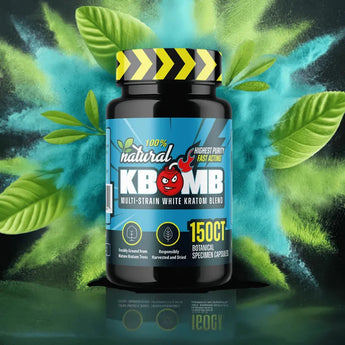 White Vein Multi-Strain Kratom Capsules - KBomb Kratom